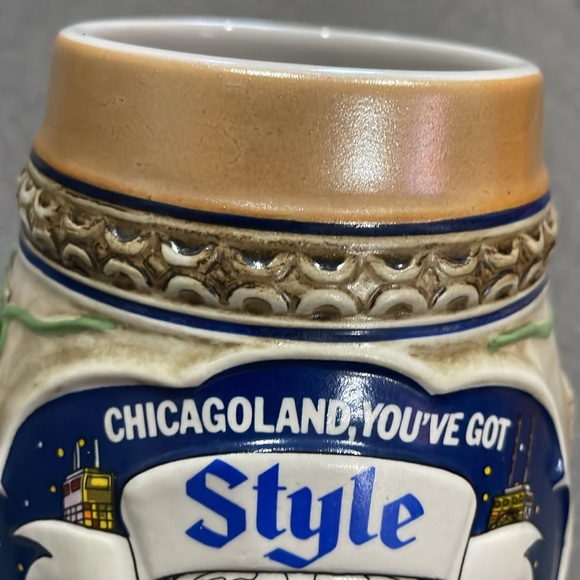1983 HEILEMAN'S BEER STEIN 6.5" CHICAGOLAND YOU'VE GOT STYLE Unused Chicago - Picture 8 of 16